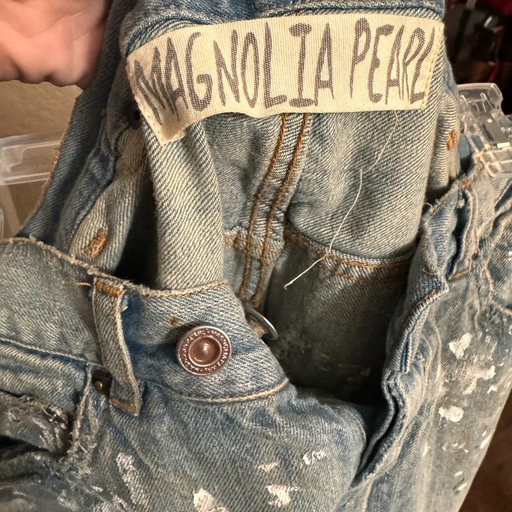 Magnolia Pearl “Calico” Paint-Splattered Boyfriend Jeans - Picture 6 of 6